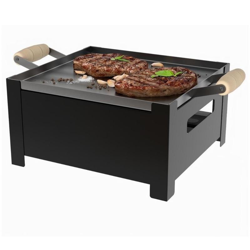 Churrasqueira A Álcool Rechaud Chapa Bifeteira Portátil